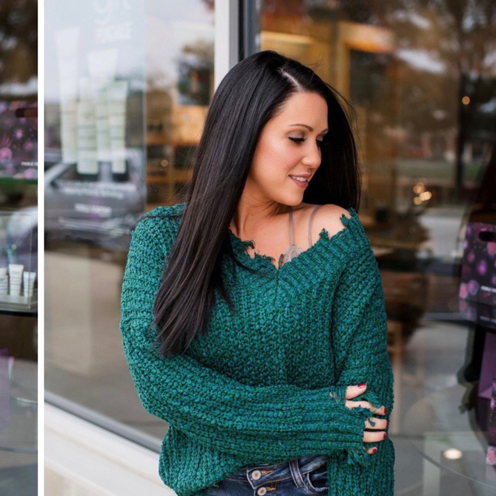 Miracle Distressed Knit Sweater